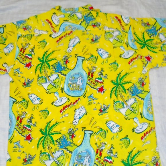 Cabo Wabo Cantina Tropical Sammy Hager Baja Reposado Shirt Employee Size 42 - Picture 2 of 2